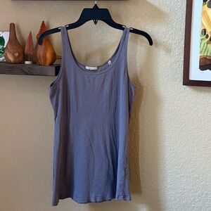 VINCE Pima Cotton Tank Top L